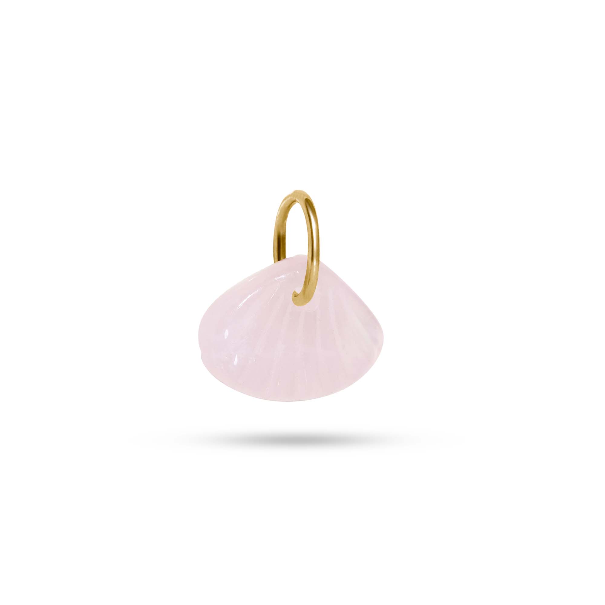 Gold and Rose Quartz Bag Charm