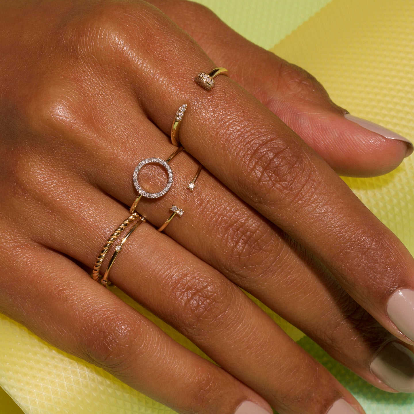 Bold Gold Twist Ring – STONE AND STRAND