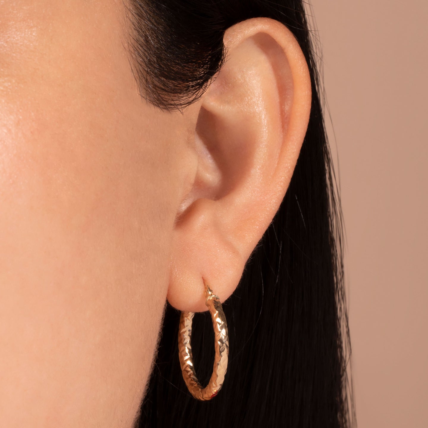 Bold Gold Huggie Earring – STONE AND STRAND