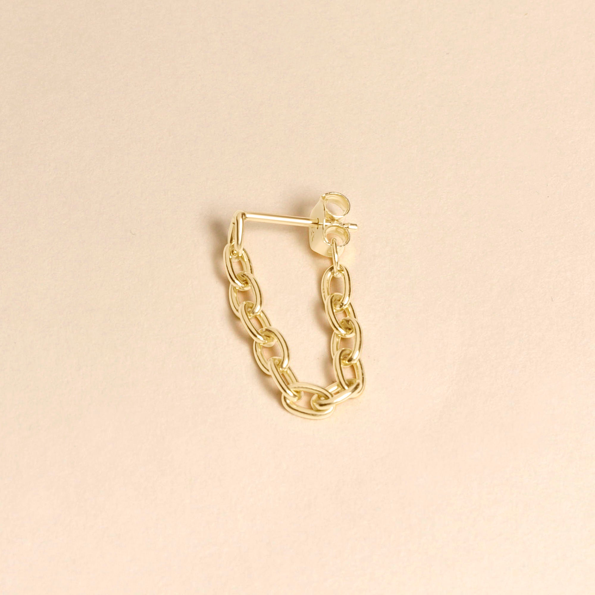 Gold Bar Front To Back Chain Earring – STONE AND STRAND