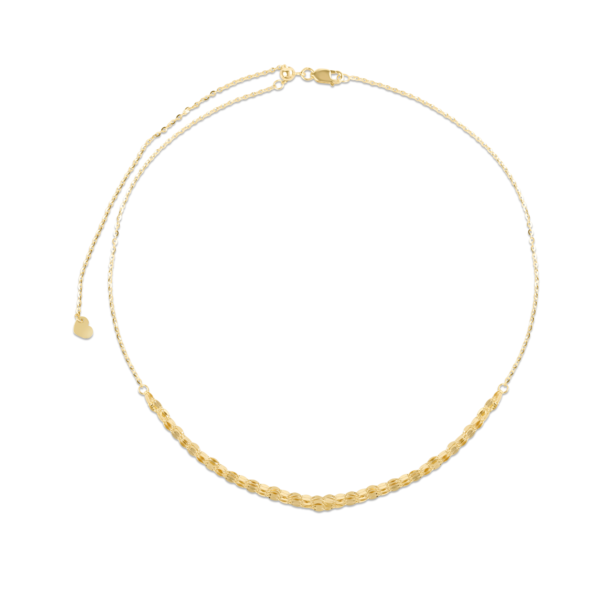 Gold Sparkle Triple Chain Choker Necklace – STONE AND STRAND