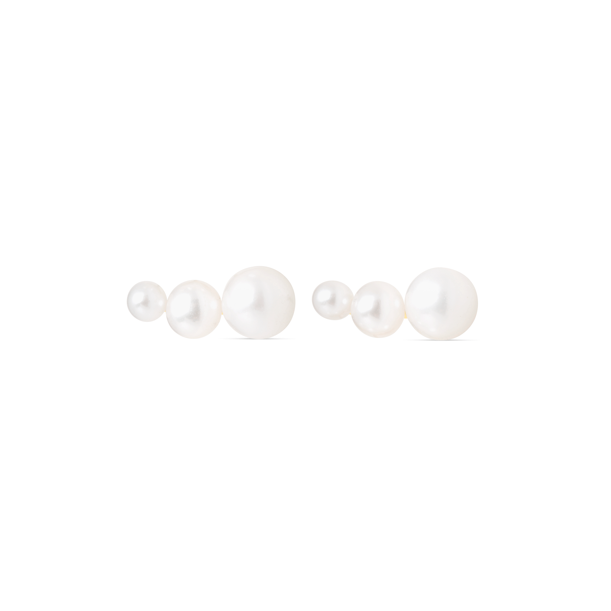 Stone and Strand Gradient Pearl Studs