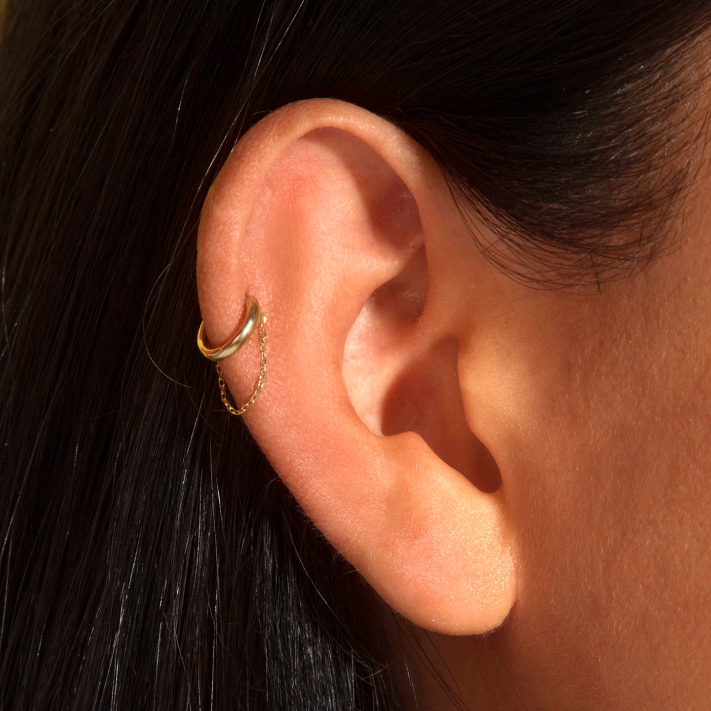 Small Gold Huggie Clicker Earring – STONE AND STRAND