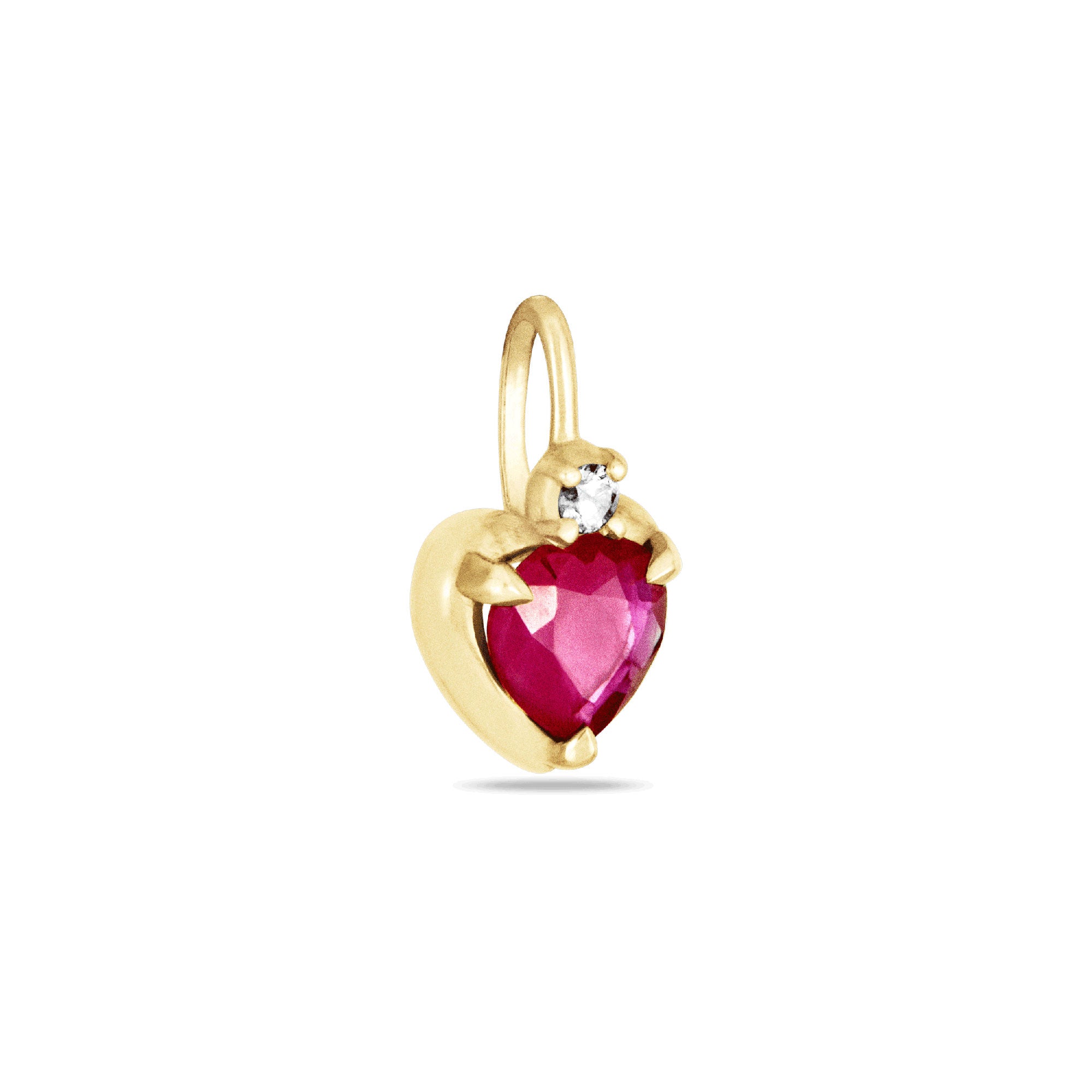 Vibrant ruby heart  Caram - Color Gemstones and Fine Jewelry