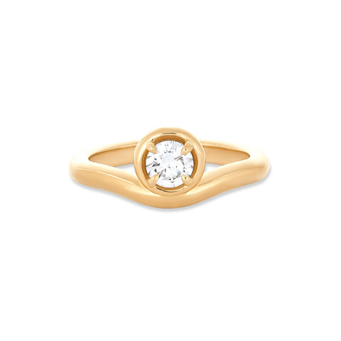 Stone and Strand 14K Yellow Gold 0.5CTW Lab-Created Diamond Bonbon Merge Ring Front Image