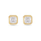 Stone and Strand 14K Yellow Gold 1-CTW Lab-Created Asscher Studs Front Image