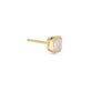 Stone and Strand 14K Yellow Gold 1-CTW Lab-Created Asscher Studs Side Single Image