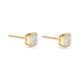 Stone and Strand 14K Yellow Gold 1-CTW Lab-Created Asscher Studs Side Image