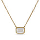 Stone and Strand 14K Yellow Gold 1-CTW Lab-Created Emerald Cut Necklace Front Image