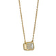 Stone and Strand 14K Yellow Gold 1-CTW Lab-Created Emerald Cut Necklace Side Image