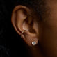 Image of 14K Yellow Gold 15 Diamond Pave Ear Cuff with Stone and Strand Earrings