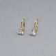 Stone and Strand 14K Yellow Gold 2 CTW Lab-Created Diamond Lever Back Earrings Editorial Image