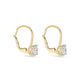 Stone and Strand 14K Yellow Gold 2 CTW Lab-Created Diamond Lever Back Earrings Side Image