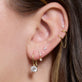 Image of 14K Yellow Gold 2 CTW Lab-Created Diamond Lever Back Earrings with Stone and Strand Earrings