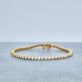 Stone and Strand 14K Yellow Gold Baseline Eternity Tennis Bracelet Editorial Image