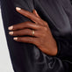 Image of 14K Yellow Gold Bold Merge Ring on Models Hand