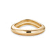 Stone and Strand 14K Yellow Gold Bold Merge Ring Rear Image