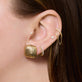 Image of 14K Yellow Gold Bond Oversized Earrings with Stone and Strand Earrings