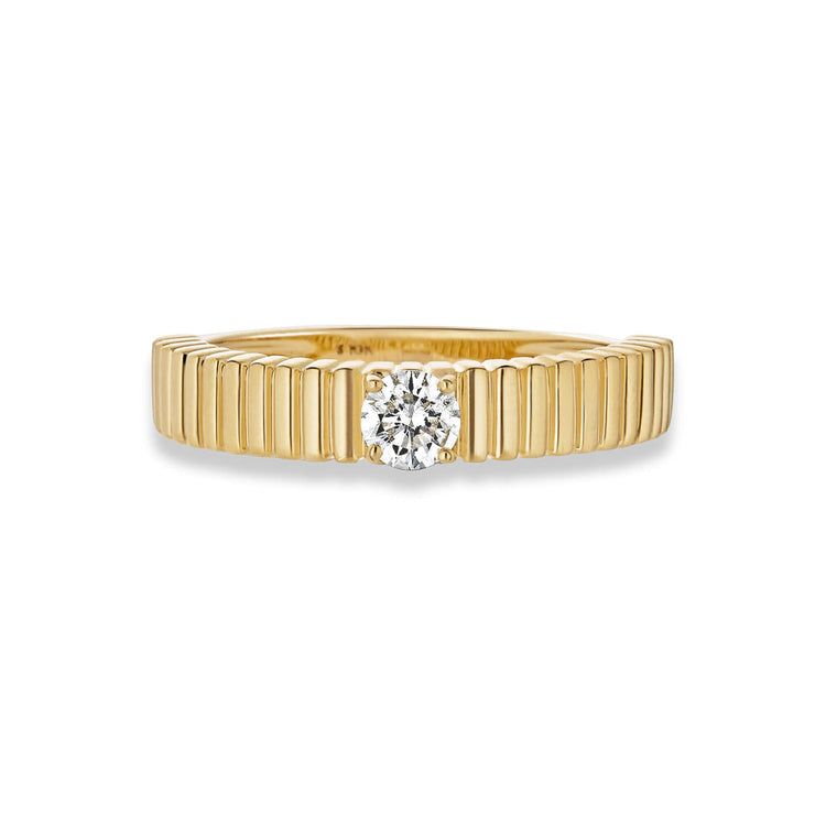 Stone and Strand 14K Yellow Gold Cher Diamond Ring Front Image