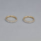 Stone and Strand 14K Yellow Gold Lab-Created Bold Hoops Editorial Image