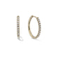 Stone and Strand 14K Yellow Gold Classic Diamond Pave Huggies Front and Side Image