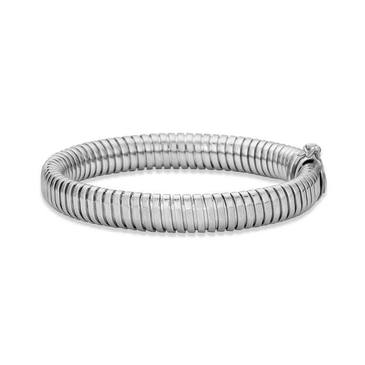 Stone and Strand Sterling Silver Coil Royale Silver Bracelet Front Image