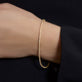 Image of 14K Yellow Gold Dainty Only The Finest Tennis Bracelet on Models Arm