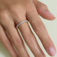 Image of 10K Yellow Gold Diamond Code Ring on Models Hand