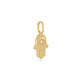 Stone and Strand 10K Yellow Gold Diamond Hamsa Charm Side Image