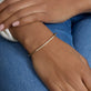 Image of 10K Yellow Gold Diamond Outline Cuff on Models Arm