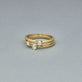 Stone and Strand 14K Yellow Gold Diamond Stacking Ring Set Editorial Image