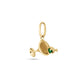 Stone and Strand 10K Yellow Gold Dirty and Flirty Martini Emerald Charm Side Image