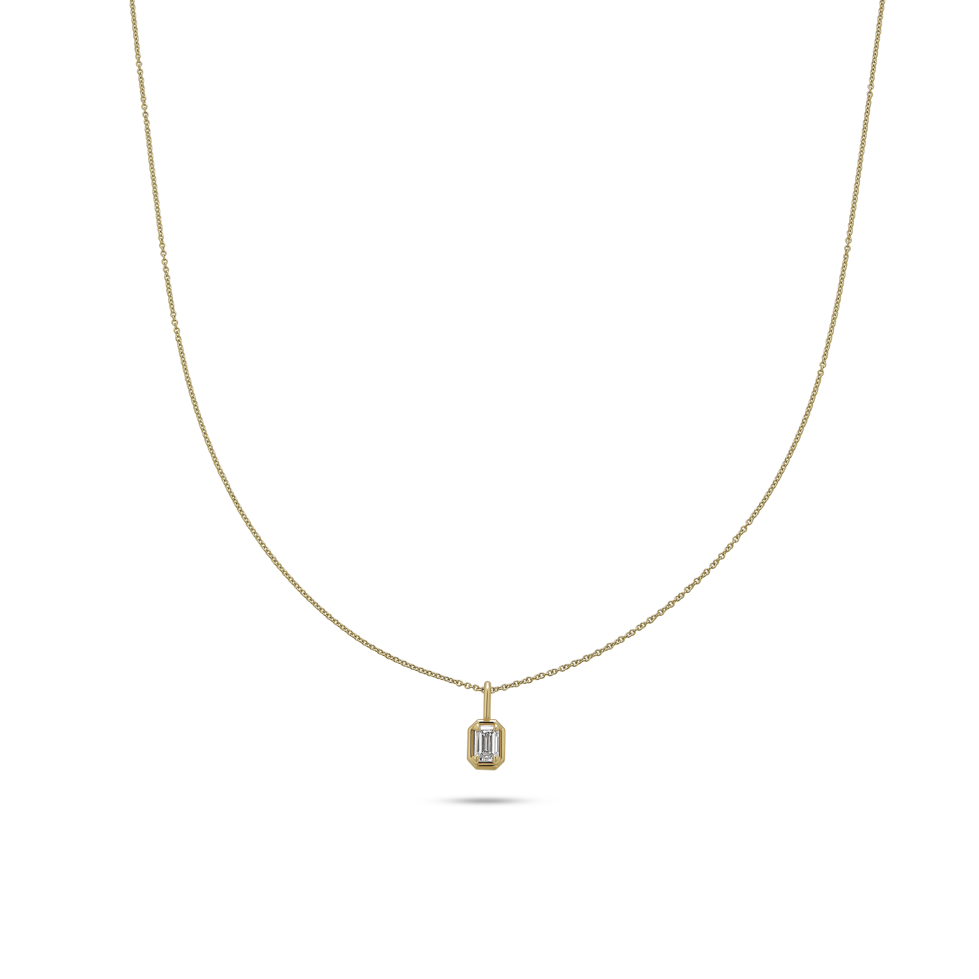 Emerald Cut Birthstone Bonbon Necklace – STONE AND STRAND