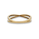 Stone and Strand 10K Yellow Gold Fine Crossover Ring Rear Image