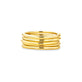 Stone and Strand 10K Yellow Gold Five Golden Rings Front Image