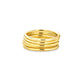 Stone and Strand 10K Yellow Gold Five Golden Rings Side Image