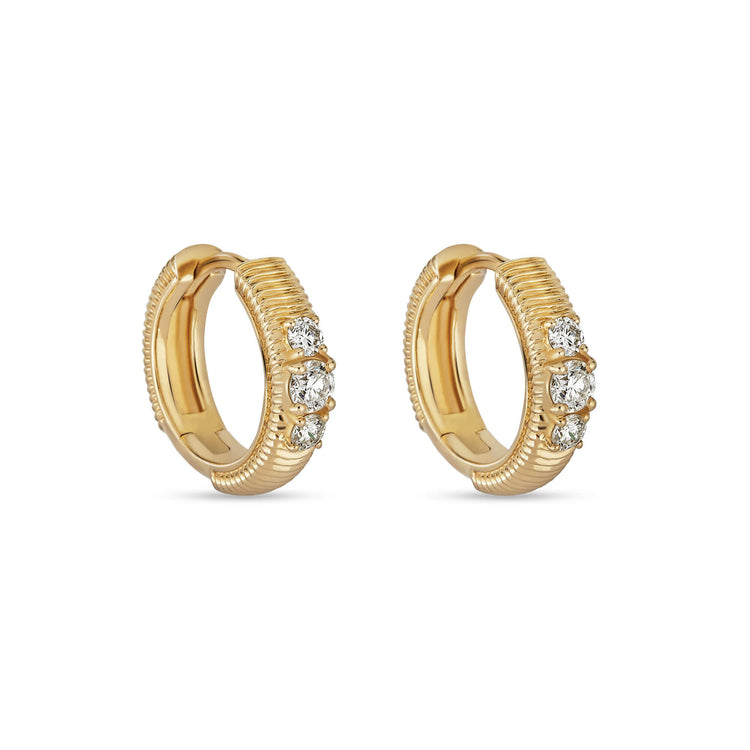 Stone and Strand 14K Yellow Gold Gloria Earrings Side Image