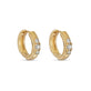 Stone and Strand 14K Yellow Gold Gloria Earrings Side Image