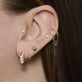 Image of 14K Yellow Gold Gloria Earrings with Stone and Strand Earrings