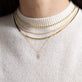 Image of 14K Yellow Gold Gold Ball Chain Choker with Stone and Strand Necklaces