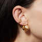 Second Hole Teeny Gold Huggie Clicker Earring