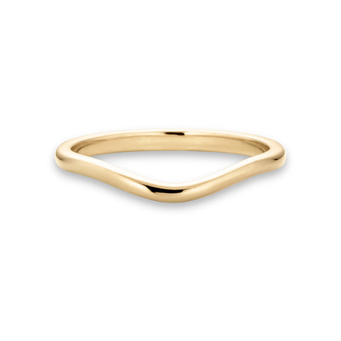 Stone and Strand 14K Yellow Gold Gold Merge Ring Front Image