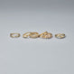 Still life image of Lab-Created Diamond Gala Ring with Stone and Strand solid gold jewelry