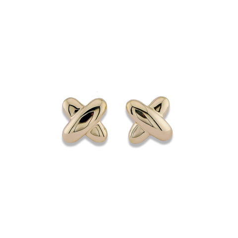 Stone and Strand 14K Yellow Gold Golden Kisses Studs Front Image