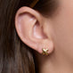 Image of 14K Yellow Gold Golden Kisses Studs on Models Ear