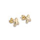 Stone and Strand 14K Yellow Gold Golden Kisses Studs Side Image