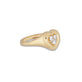 Stone and Strand 14K Yellow Gold Hold My Heart Signet Ring Side Image