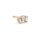 Stone and Strand 14K Yellow Gold Lab-Created Acrostic Mom Stud Side Image