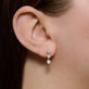 Image of 10K Yellow Gold Diamonds By The Dozen Gradient Drop Earrings on Models Ear