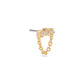 Stone and Strand 14K Yellow Gold Lab-Created Diamond Bright Lights Chain Push Pin Flat Back Side Image